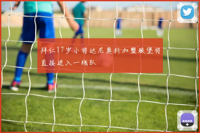 拜仁17岁小将达尼奥科加盟狼堡将直接进入一线队